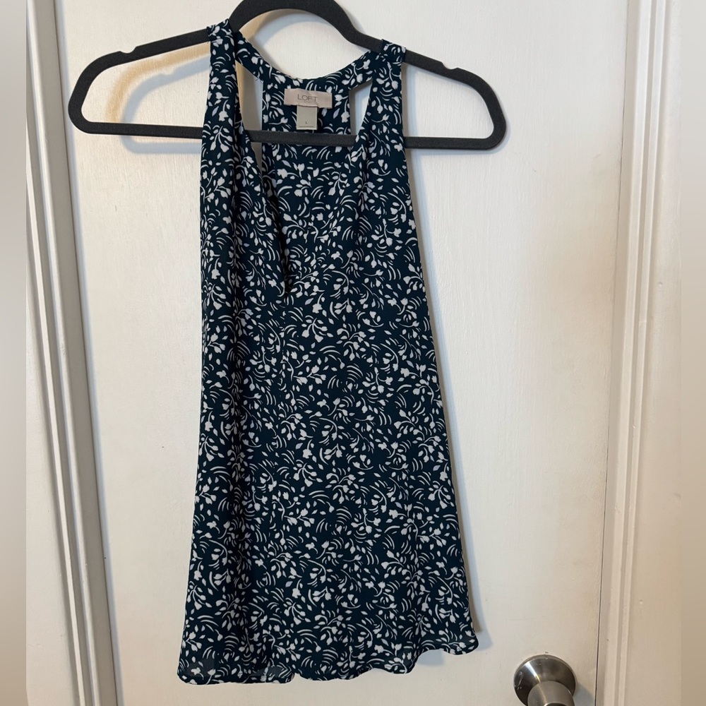 LOFT layered and flowy tank top size large